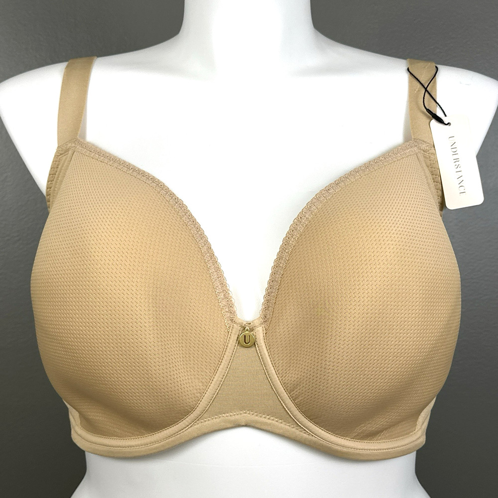 Understance Air Contour Flexwire Demi Bra 38J Champagne Beige New NWT